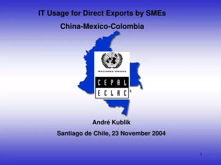it usage for direct exports by smes china mexico
