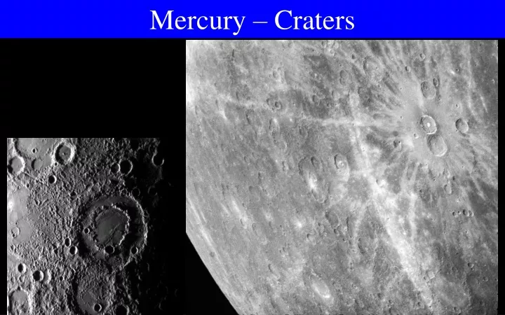 mercury craters
