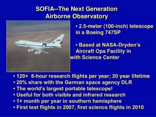 SOFIA--The Next Generation Airborne Observatory