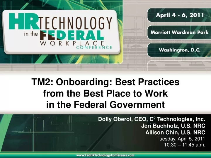 tm2 onboarding best practices from the best place to work in the federal government