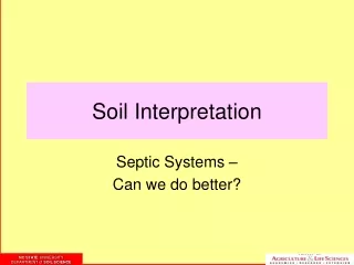 Soil Interpretation