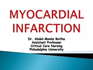 Dr. Abdul-Monim Batiha Assistant Professor Critical Care Nursing Philadelphia University