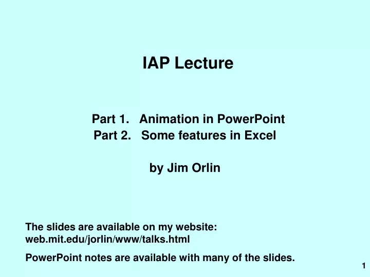 iap lecture