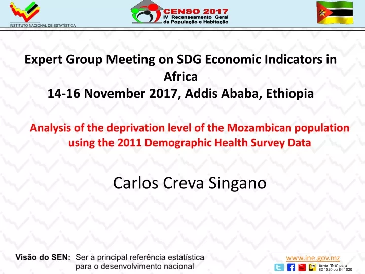 expert group meeting on sdg economic indicators in africa 14 16 november 2017 addis ababa ethiopia