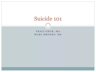 Suicide 101