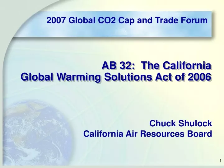 ab 32 the california global warming solutions act of 2006