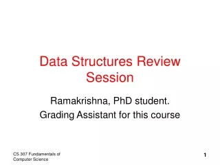 Data Structures Review Session