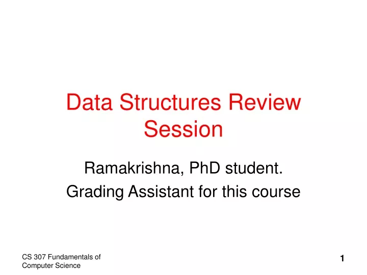 data structures review session