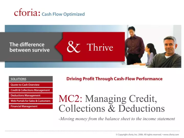 mc2 managing credit collections deductions moving