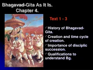 Bhagavad-Gita As It Is. Chapter 4.