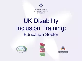 UK Disability Inclusion Training: Education Sector