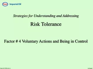 Strategies for Understanding and Addressing Risk Tolerance