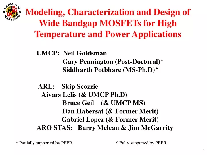 modeling characterization and design of wide