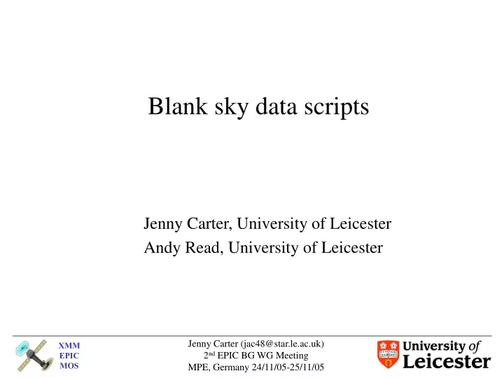 blank sky data scripts