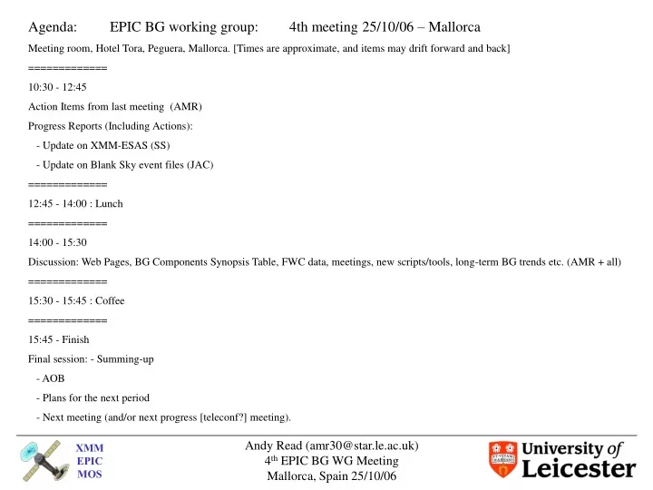 agenda epic bg working group 4th meeting