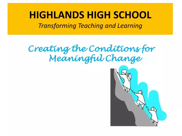 highlands high school transforming teaching and learning