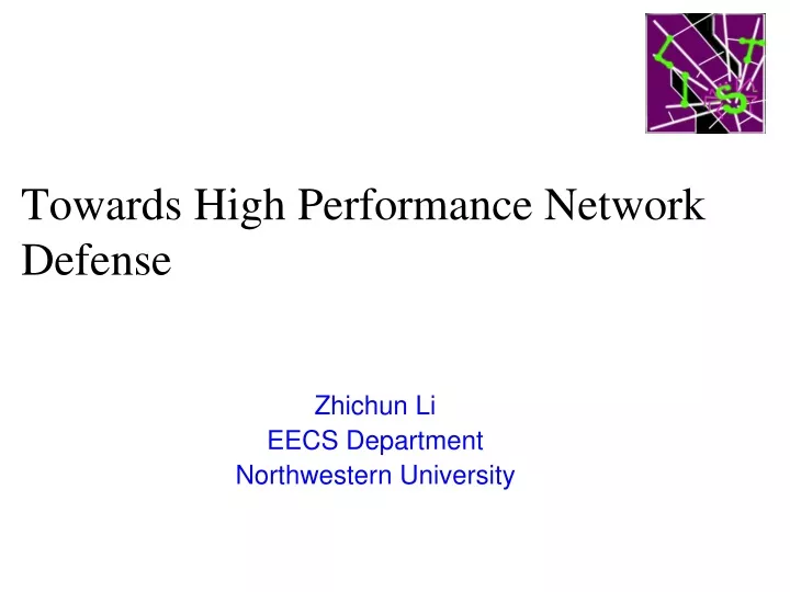 towards high performance network defense