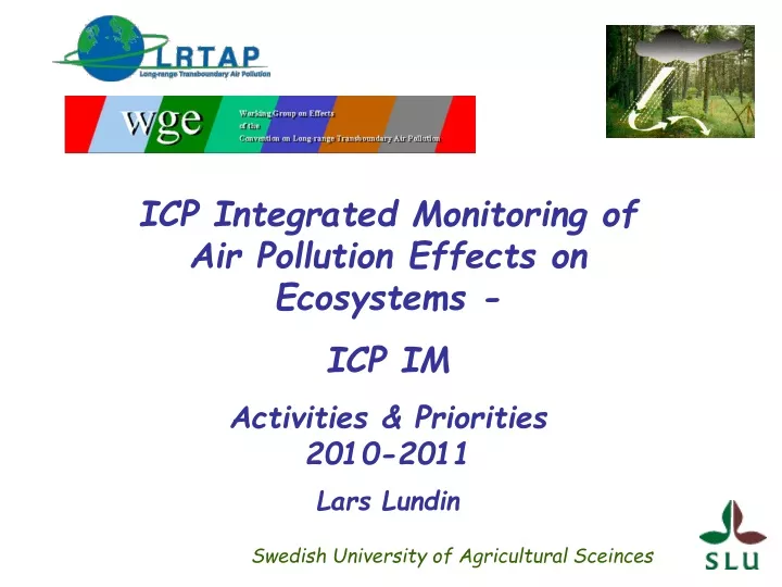 icp integrated monitoring of air pollution