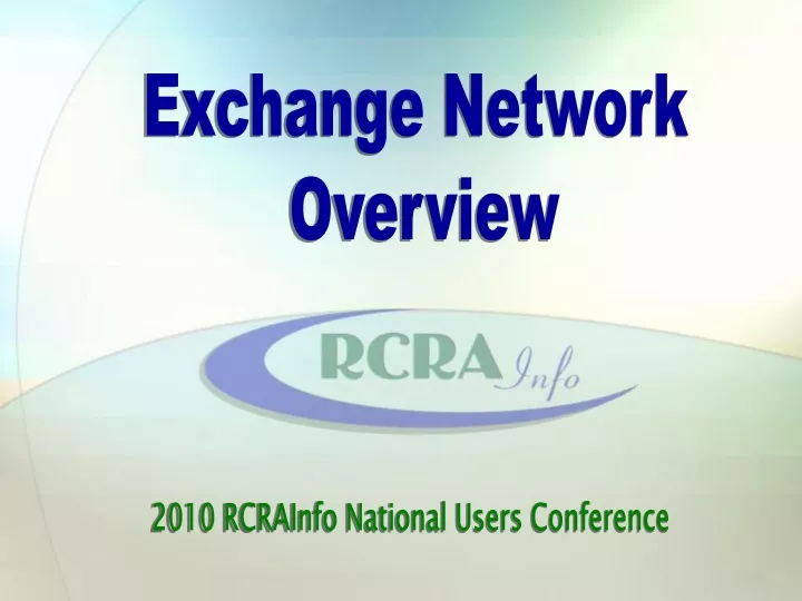 exchange network overview