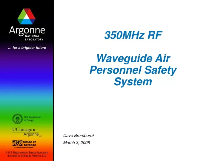 350mhz rf waveguide air personnel safety system