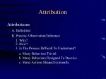 Attribution Process in Behavior Analysis - slide 1