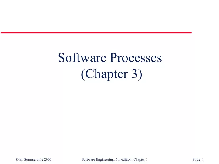 software processes chapter 3