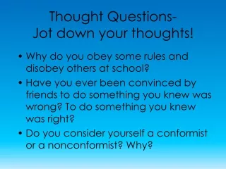 Thought Questions- Jot down your thoughts!