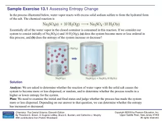 Sample Exercise 13.1  Assessing Entropy Change