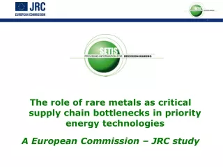 The role of rare metals as critical supply chain bottlenecks in priority energy technologies