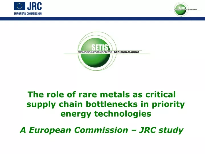 the role of rare metals as critical supply chain