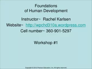 Foundations  of Human Development