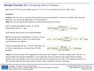 Sample Exercise 10.1  Converting Units of Pressure