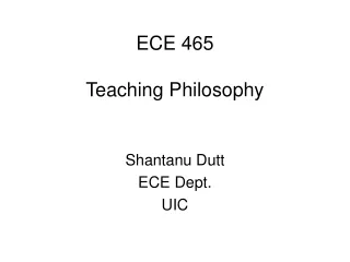 ECE 465 Teaching Philosophy
