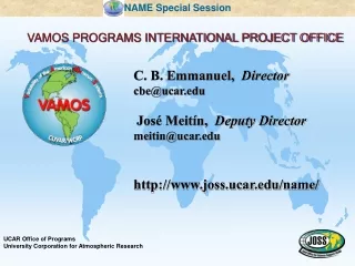 VAMOS PROGRAMS INTERNATIONAL PROJECT OFFICE