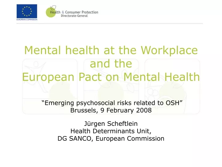 mental health at the workplace and the european pact on mental health