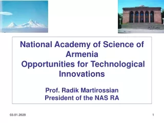 NATIONAL ACADEMY OF SCIENCES OF RA  HISTORY AND OVERVIEW