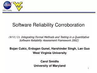 Software Reliability Corroboration