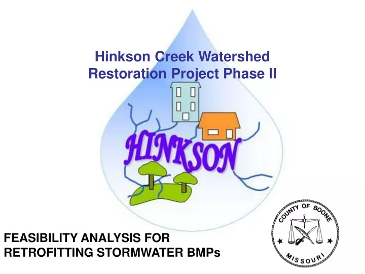 hinkson creek watershed restoration project phase