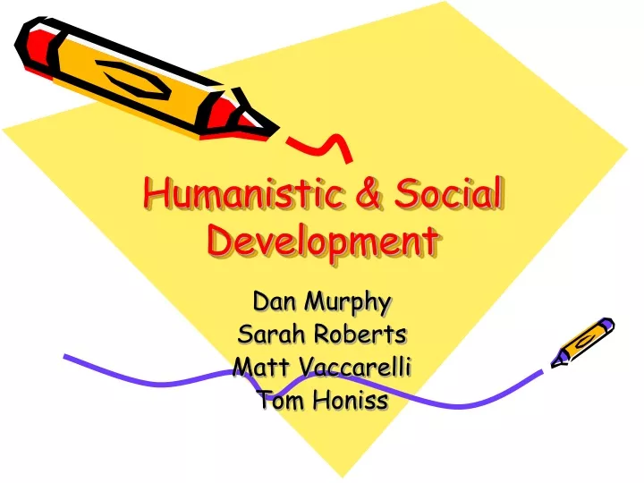 humanistic social development