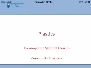 Plastics Thermoplastic Material Families Commodity Polymers