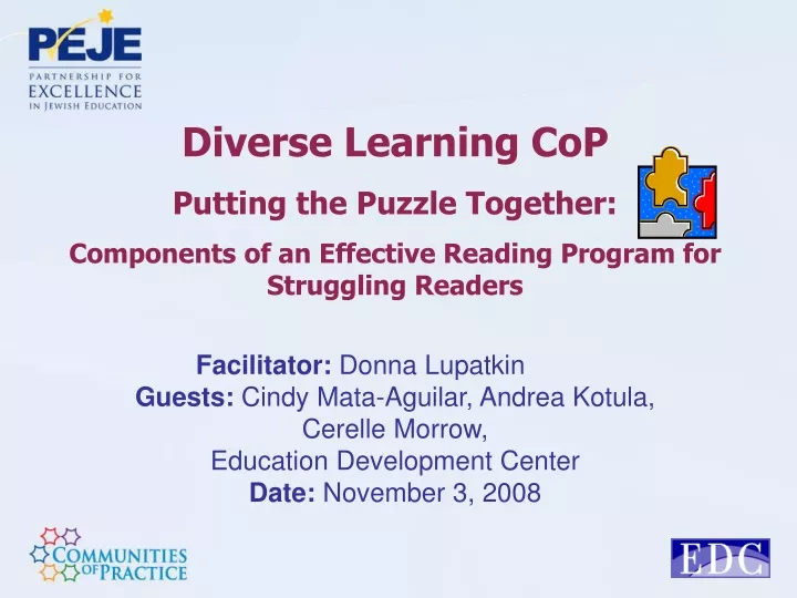 diverse learning cop putting the puzzle together