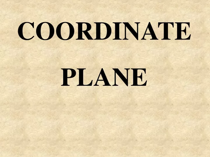 coordinate plane