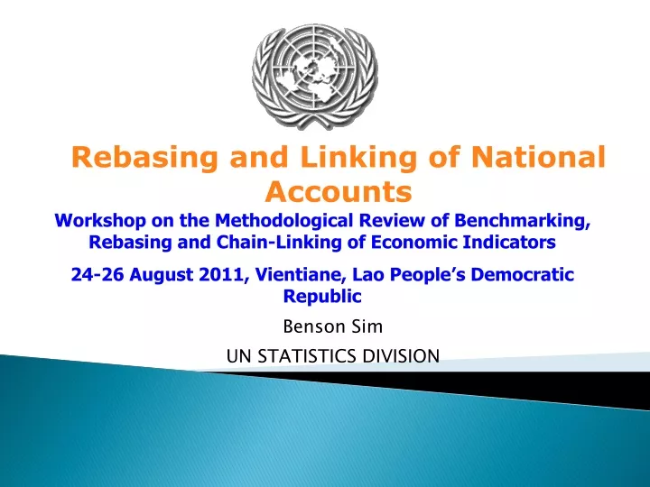 rebasing and linking of national accounts