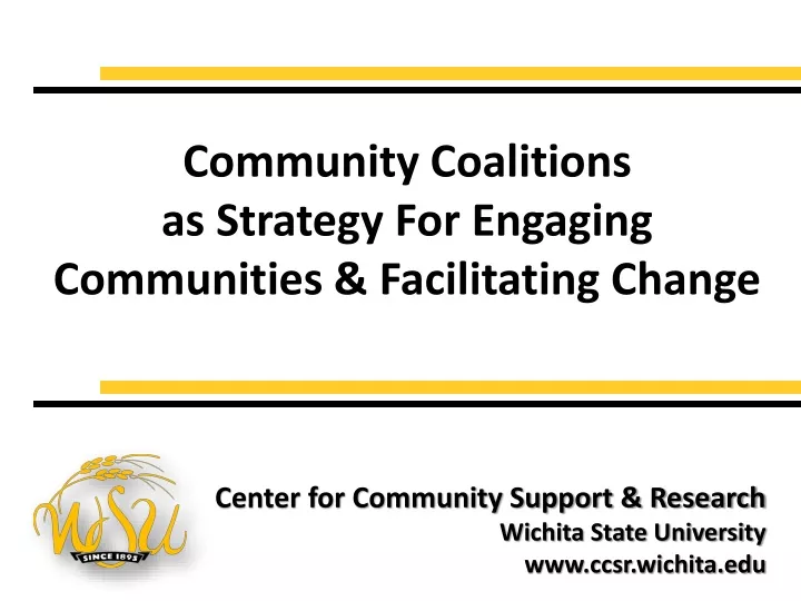 community coalitions as strategy for engaging