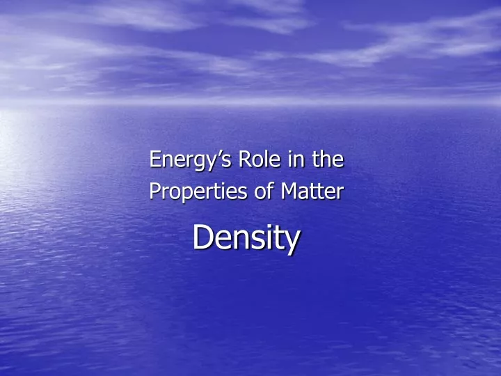 density