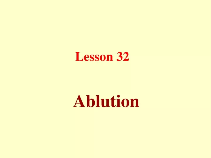 lesson 32