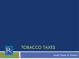 Tobacco Taxes