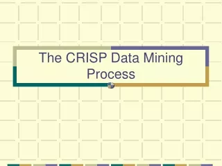 The CRISP Data Mining Process