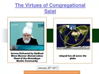 The Virtues of Congregational  Salat