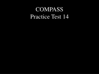 COMPASS Practice Test 14